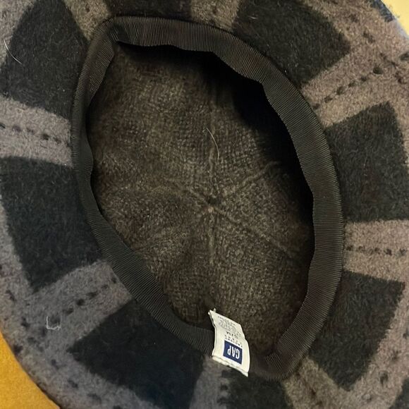 GAP Bucket Hat Black and Brown Plaid S/M - Picture 3 of 4